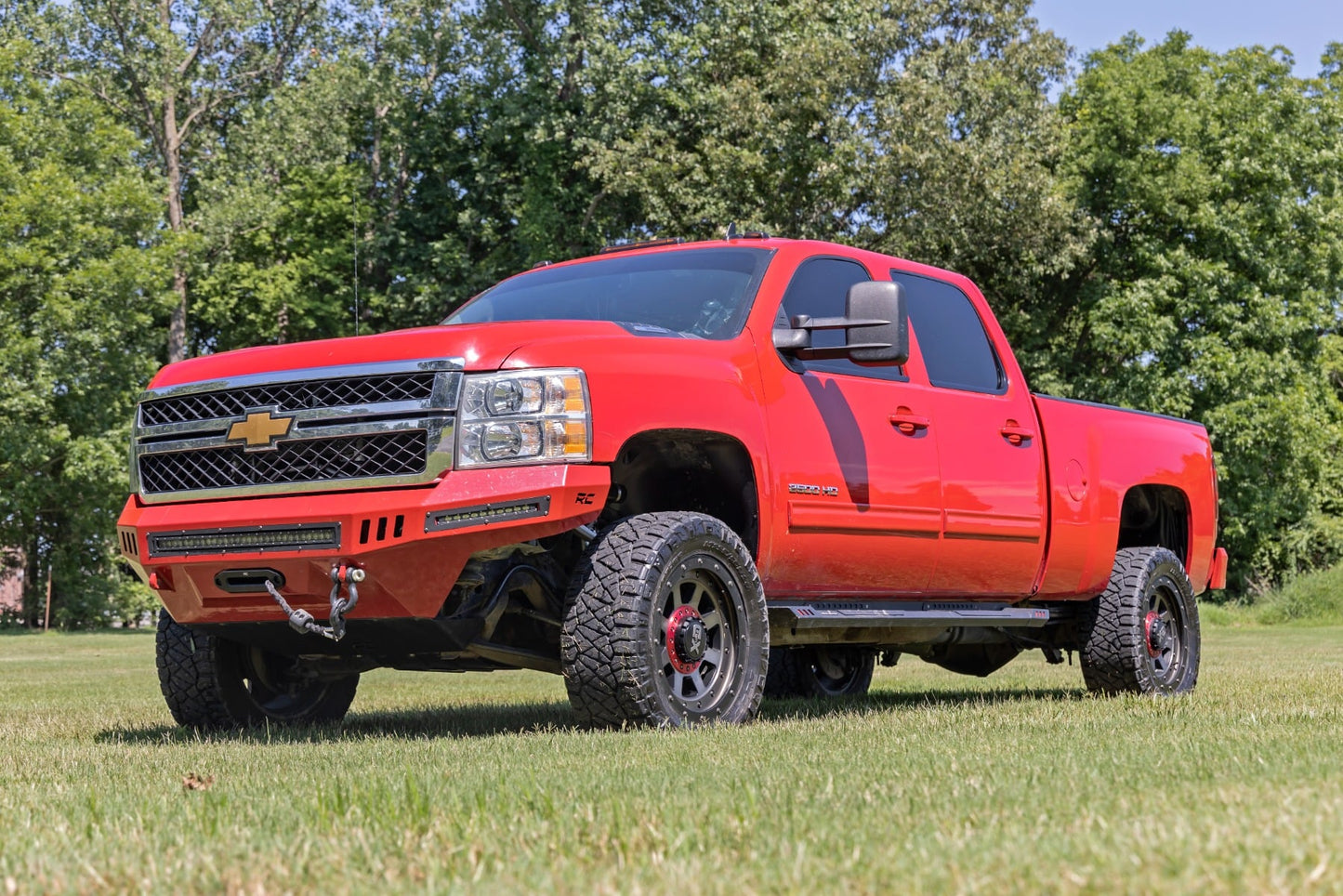3.5 Inch Lift Kit Knuckle Red Silverado/Sierra 2500HD/3500HD (11-19) Rough Country