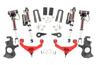 3.5 Inch Lift Kit Knuckle Vertex Red Silverado/Sierra 2500HD/3500HD (11-19) Rough Country