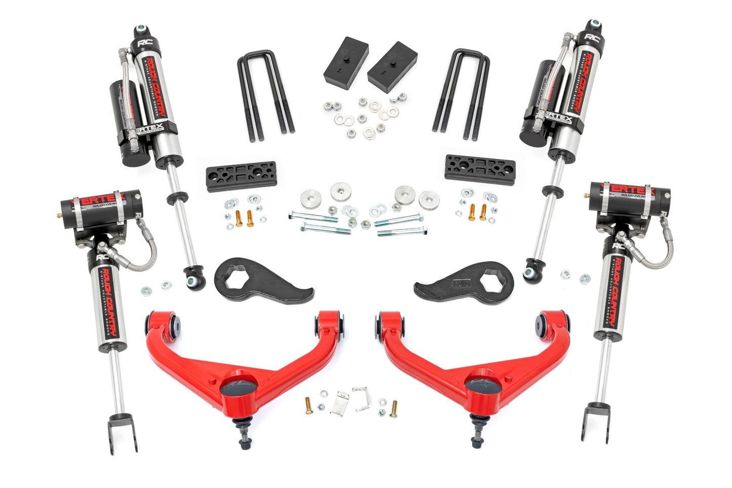 3 Inch Lift Kit Vertex Red Silverado/Sierra 2500HD/3500HD (20-26) Rough Country