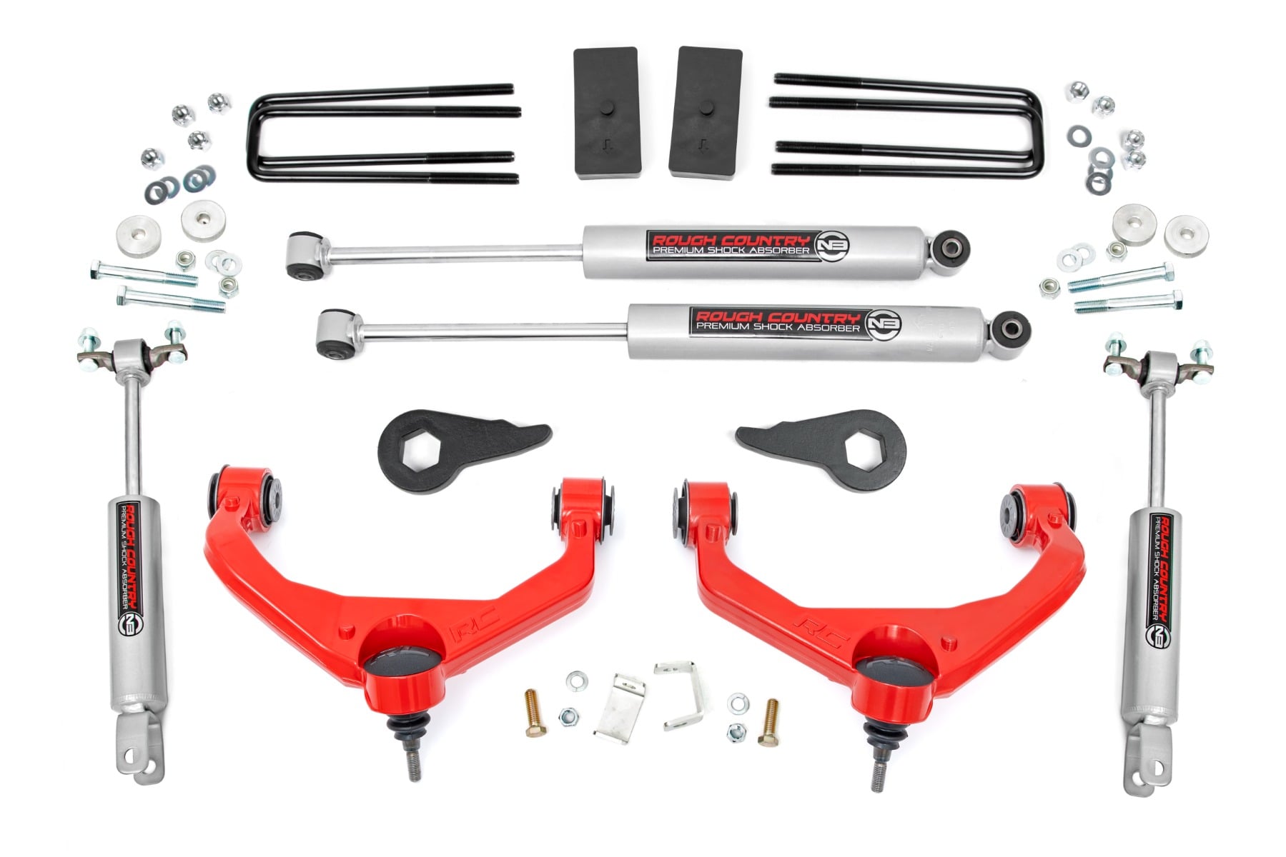 3.5 Inch Lift Kit Red Silverado/Sierra 2500HD/3500HD 2WD/4WD (11-19) Rough Country