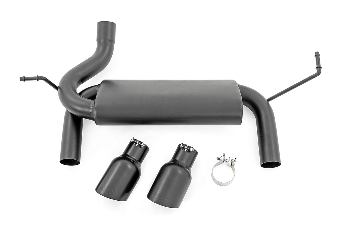 Performance Exhaust Dual Outlet Jeep Wrangler JK/Wrangler Unlimited (07-18) Rough Country
