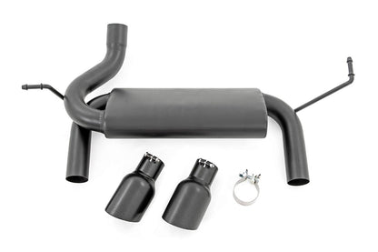 Performance Exhaust Dual Outlet Jeep Wrangler JK/Wrangler Unlimited (07-18) Rough Country