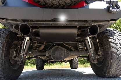 Performance Exhaust Dual Outlet Jeep Wrangler JK/Wrangler Unlimited (07-18) Rough Country
