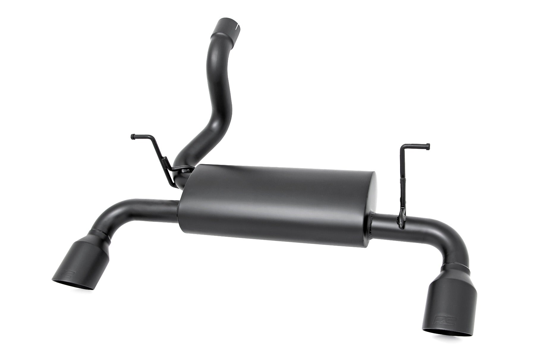 Jeep Dual Outlet Performance Exhaust - Black 18-20 Wrangler JL/JLU Rough Country