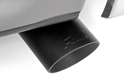 Exhaust Tip Black RC Logo 2.5-3.125 Inch Pipe Rough Country