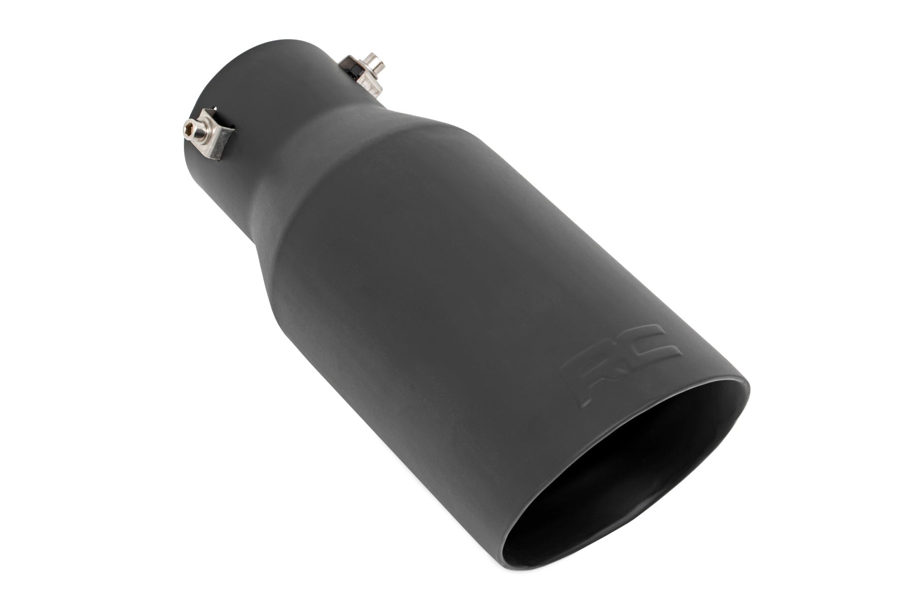 Exhaust Tip Black RC Logo 2.5-3.125 Inch Pipe Rough Country