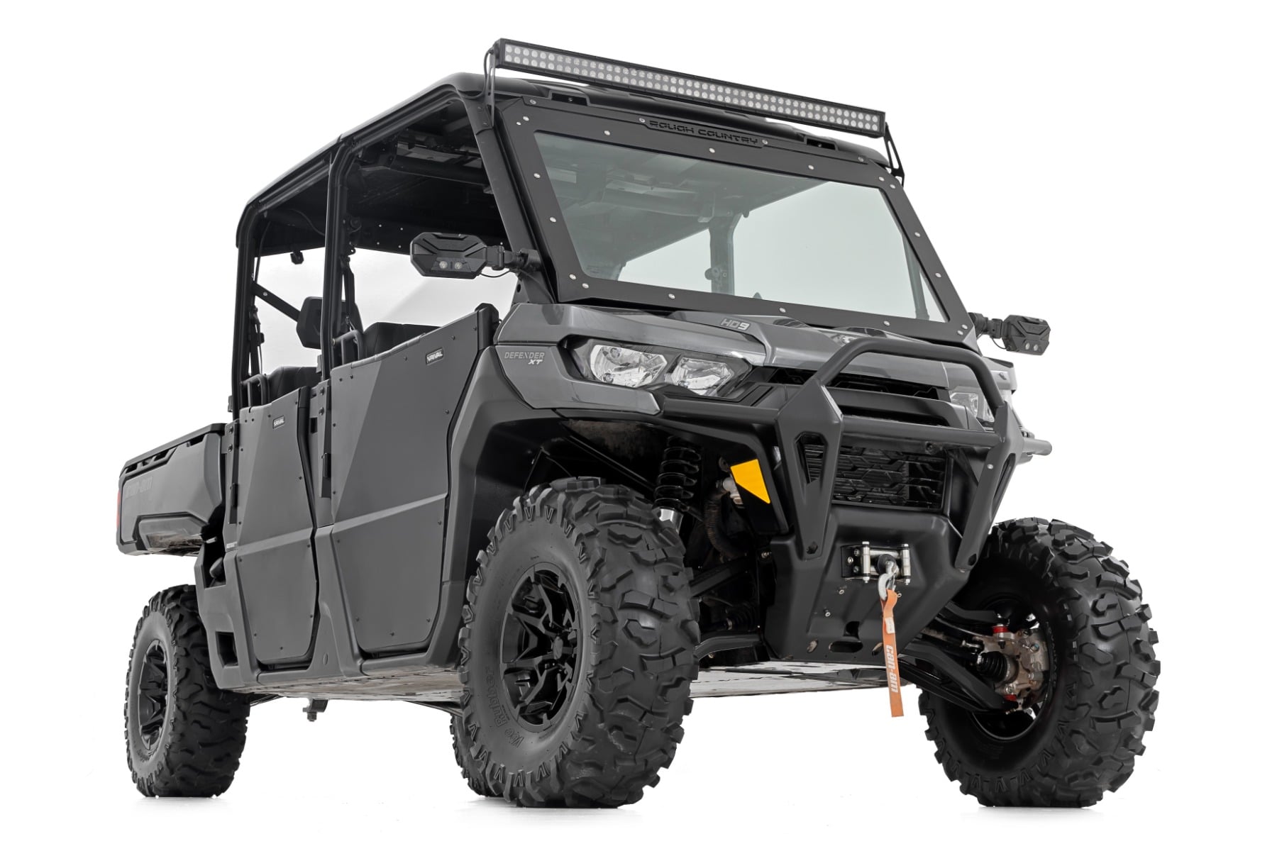 Aluminum Control Arms High Clearance w/ 2 Inch Forward Offset Black Can-Am Defender HD Rough Country