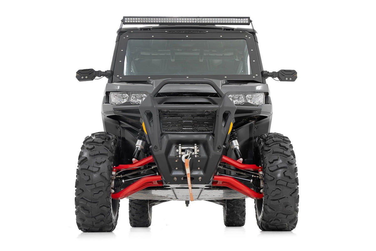 Aluminum Control Arms High Clearance w/ 2 Inch Forward Offset Red Can-Am Defender HD Rough Country