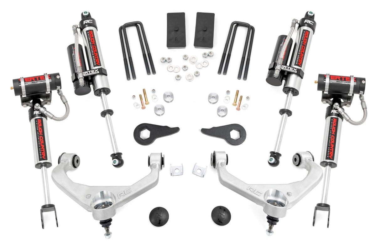 3.5 Inch Lift Kit Vertex w/ Overloads Silverado/Sierra 2500HD/3500HD (11-19) Rough Country