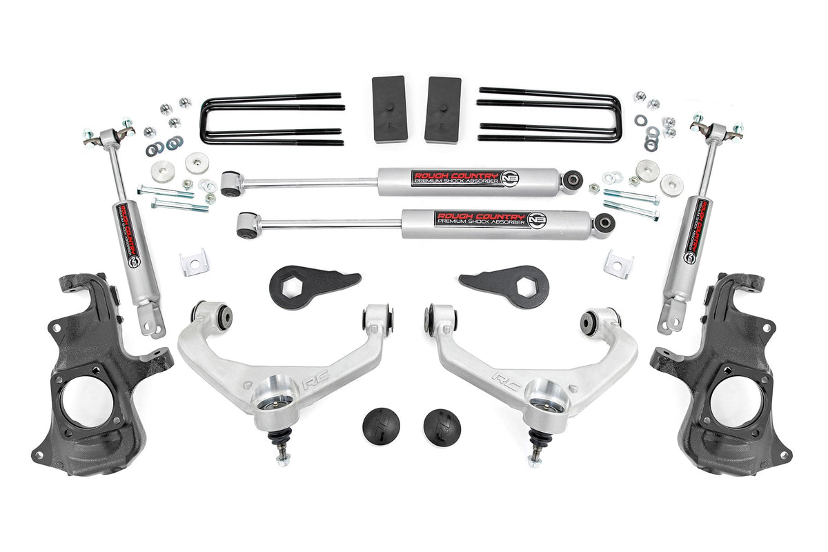 3.5 Inch Lift Kit Knuckle w/ Overloads Silverado/Sierra 2500HD/3500HD (11-19) Rough Country