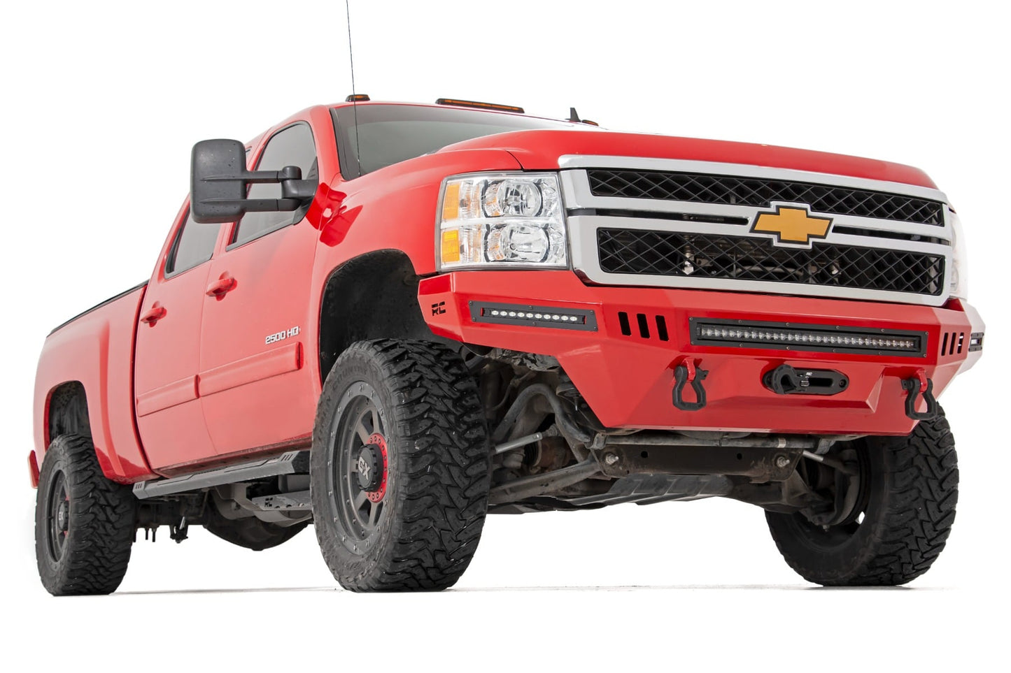 3.5 Inch Lift Kit Knuckle Vertex w/ Overloads Red Silverado/Sierra 2500HD/3500HD (11-19) Rough Country