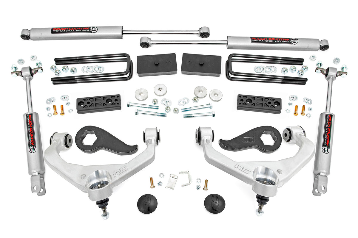 3 Inch Lift Kit w/ Overloads Silverado/Sierra 2500HD/3500HD (20-26) Rough Country