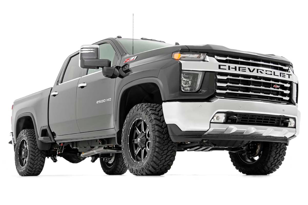 3 Inch Lift Kit w/ Overloads Red Silverado/Sierra 2500HD/3500HD (20-26) Rough Country