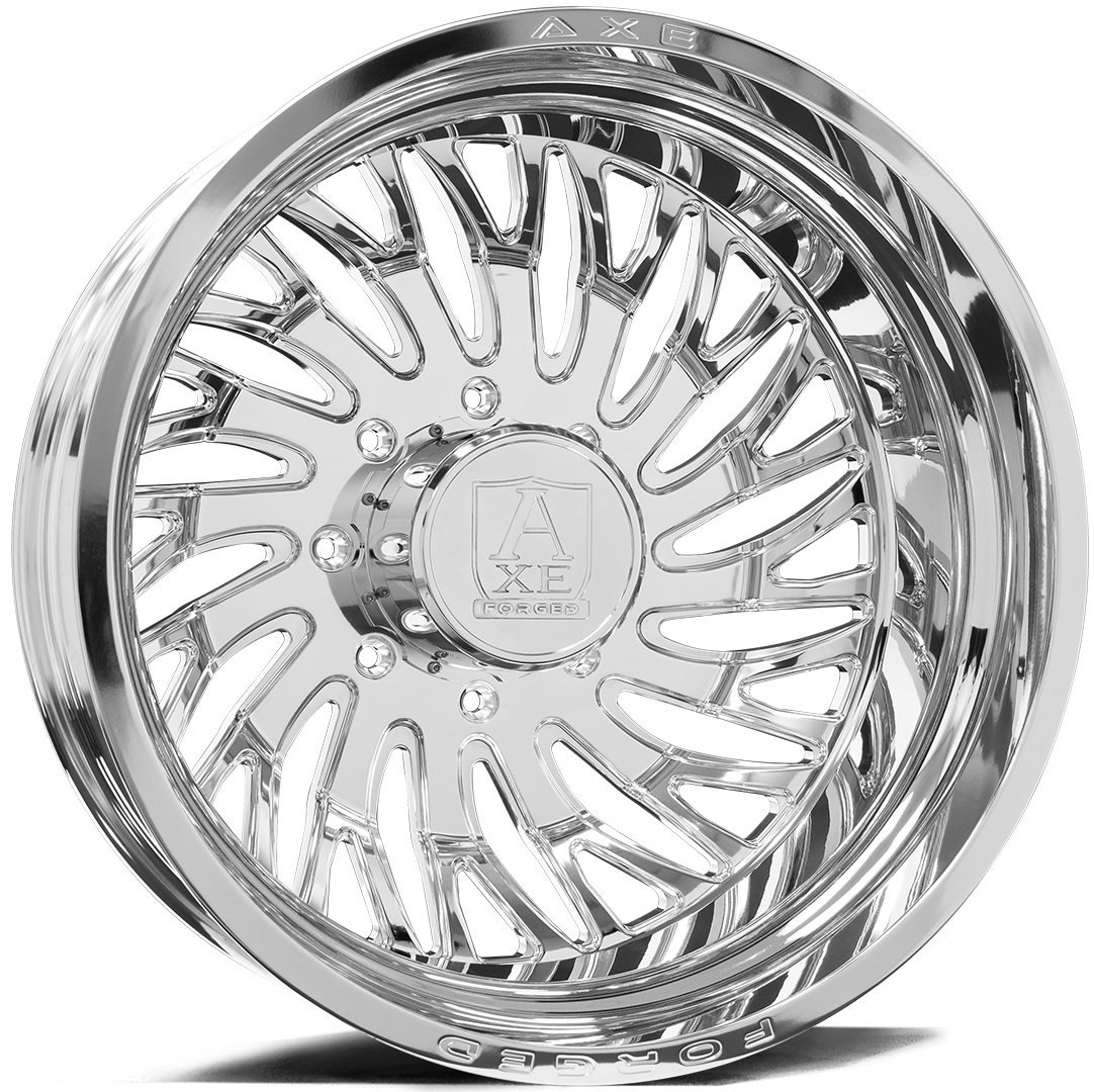 AXE WHEELS AF10 DUALLY (front left) - FULLY POLISHED