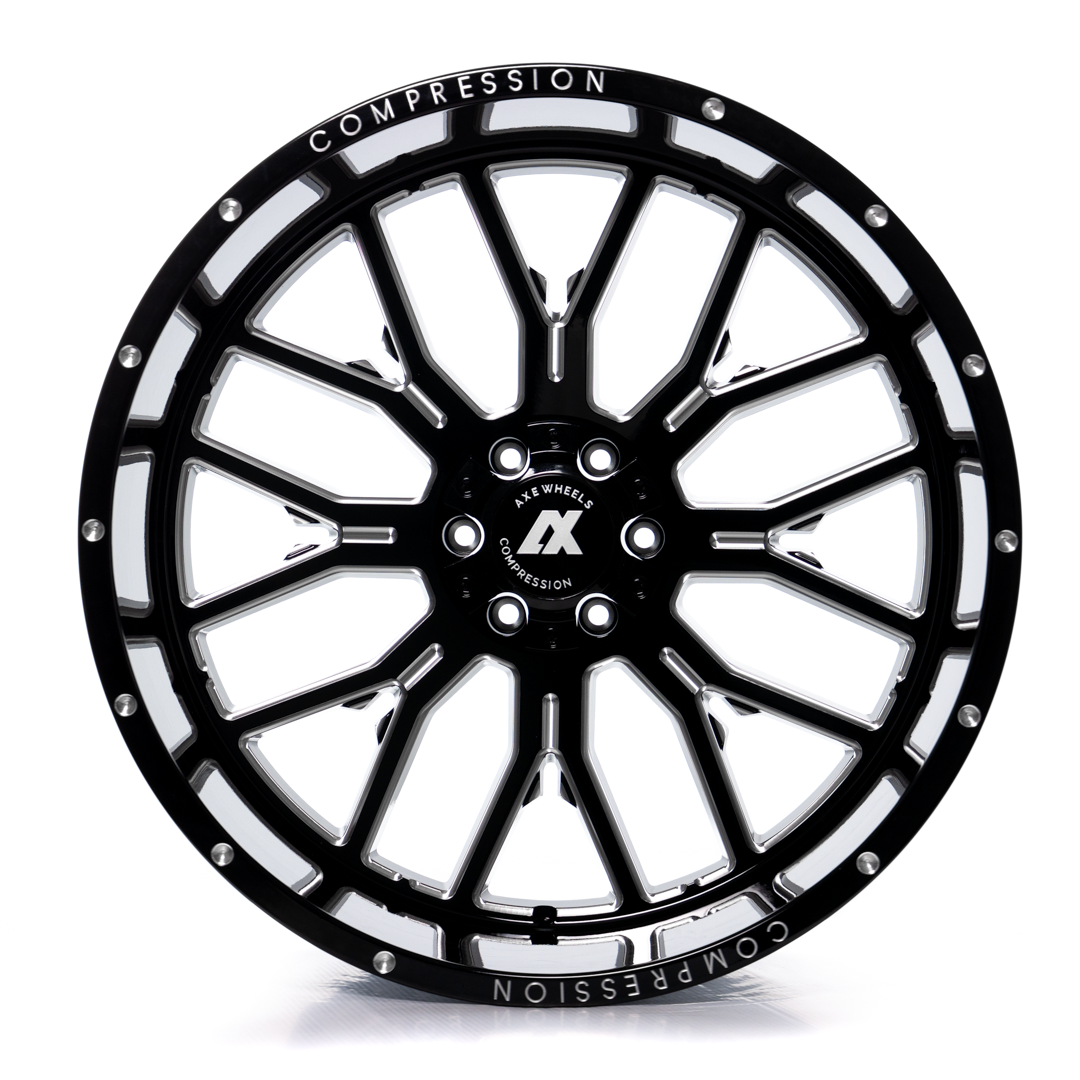 AXE WHEELS AX6.0 - GLOSS BLACK MILLED