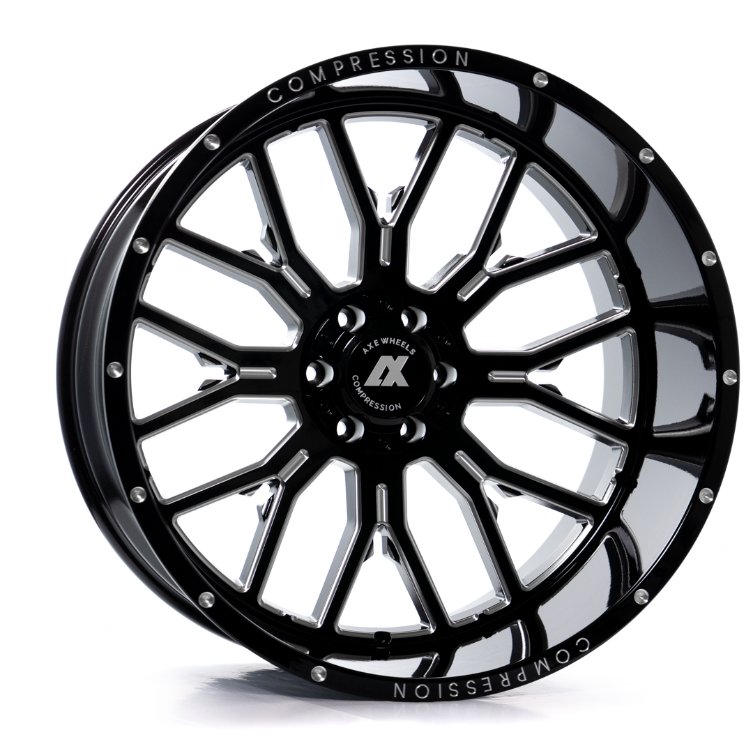 AXE WHEELS AX6.0 - GLOSS BLACK MILLED