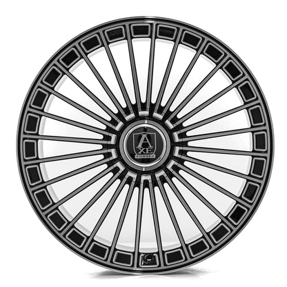 AXE WHEELS FF4-Forged - BLACK AND POLISHED FACE