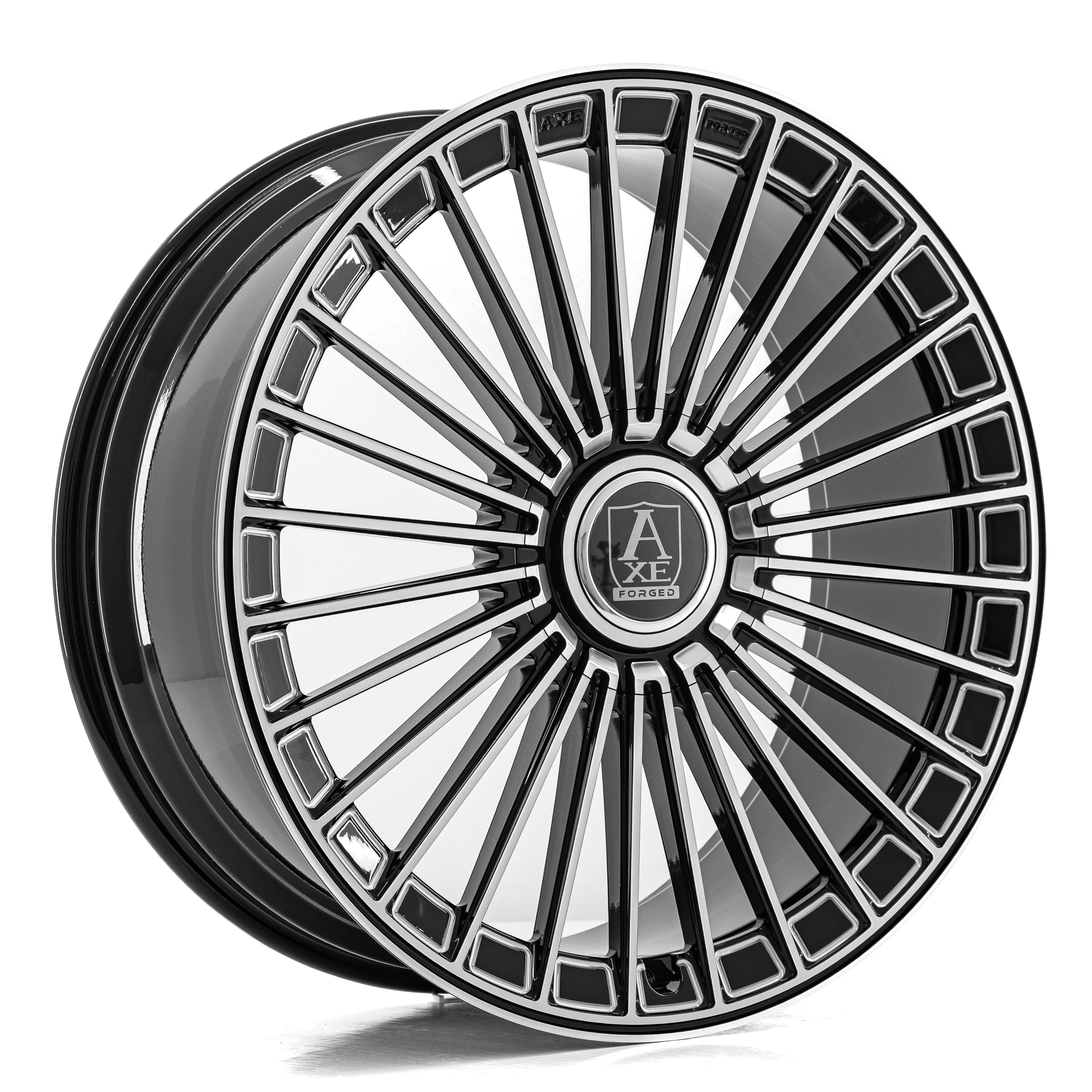 AXE WHEELS FF4-Forged - BLACK AND POLISHED FACE