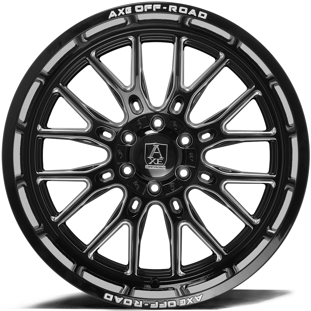 AXE WHEELS ATLAS - GLOSS BLACK MILLED