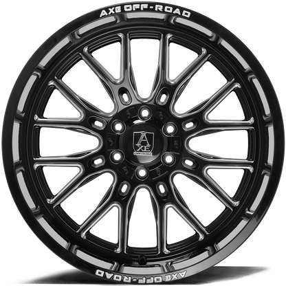 AXE WHEELS ATLAS - GLOSS BLACK MILLED