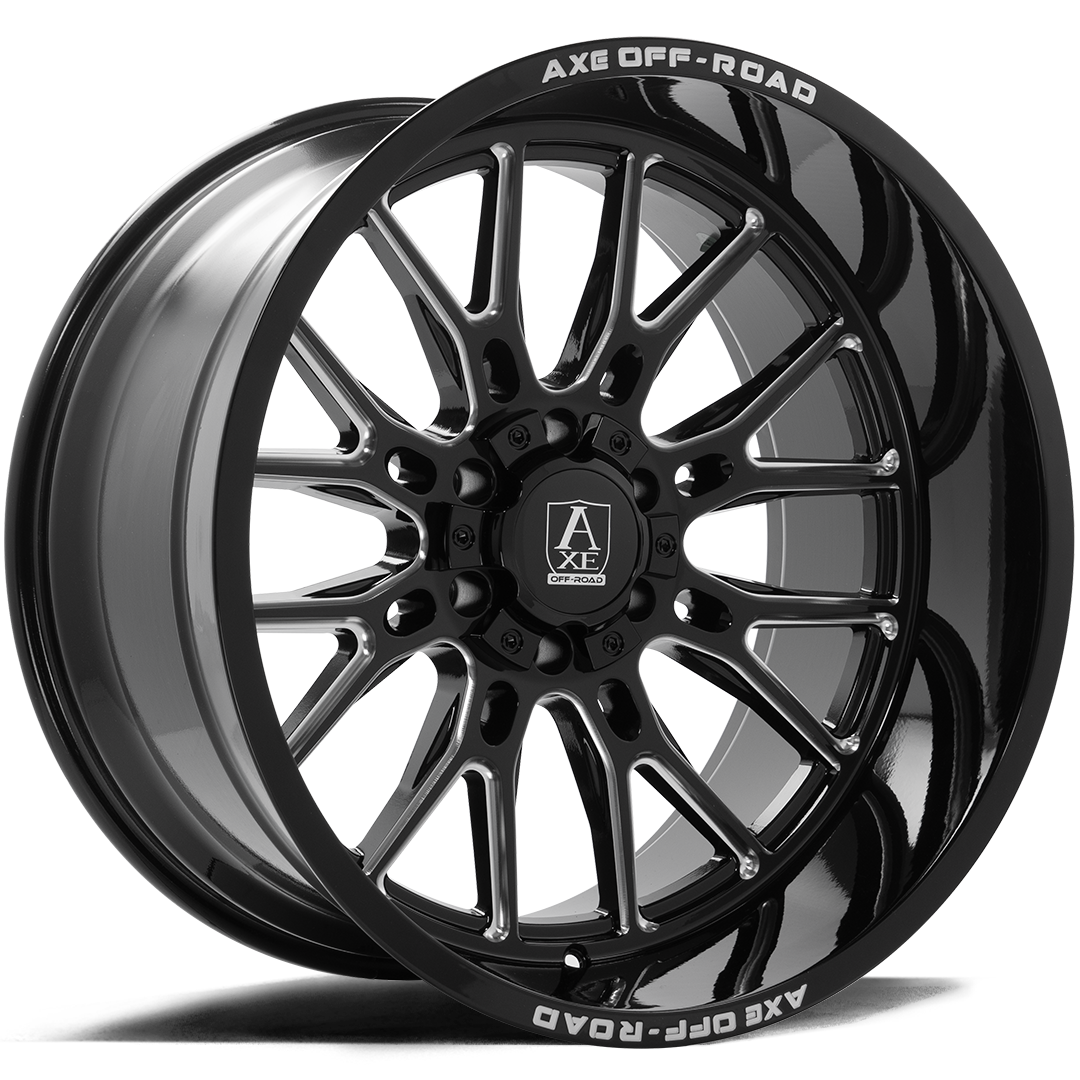 AXE WHEELS ATLAS - GLOSS BLACK MILLED