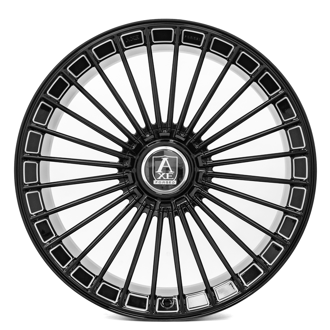 AXE WHEELS FF4-Forged - GLOSS BLACK MILLED