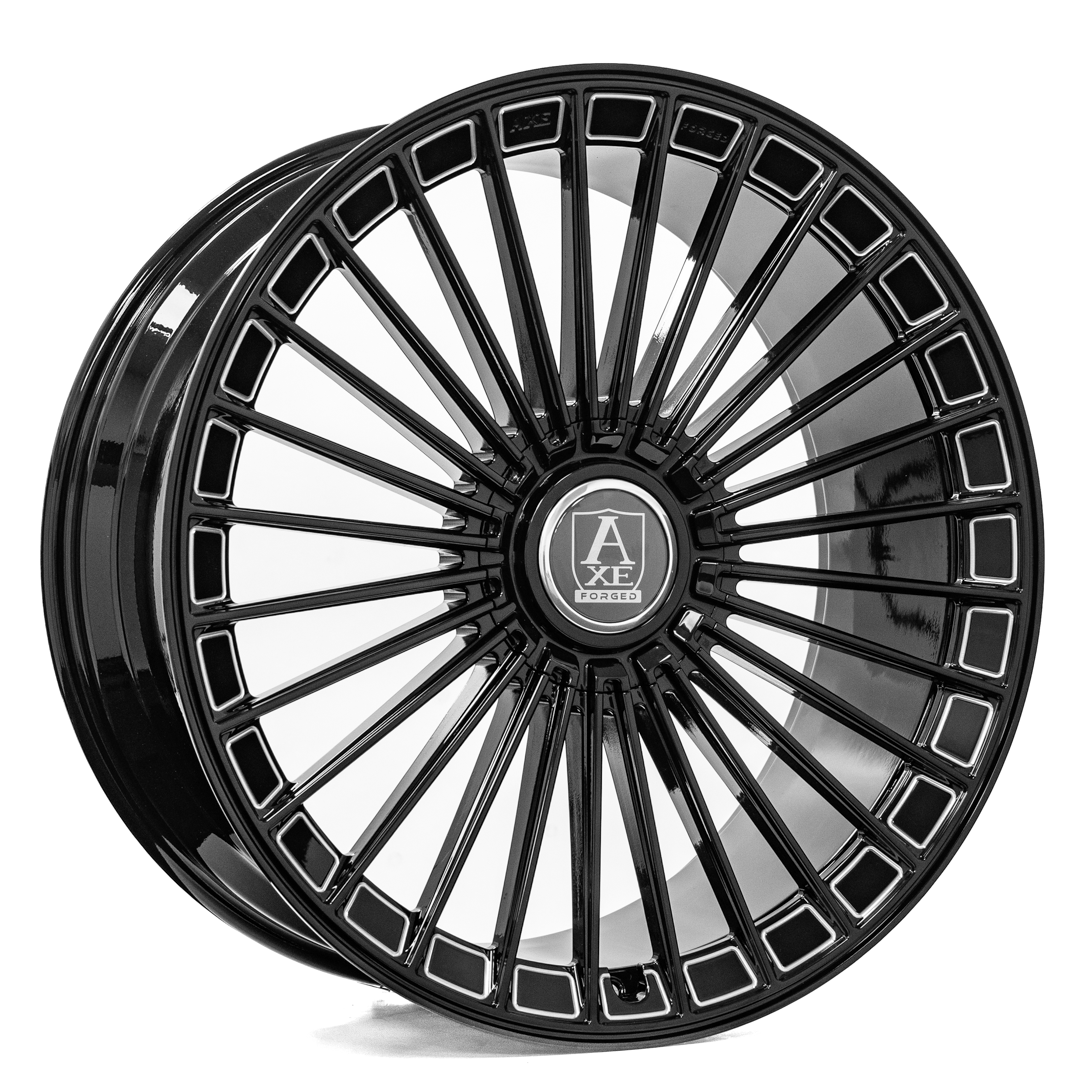 AXE WHEELS FF4-Forged - GLOSS BLACK MILLED