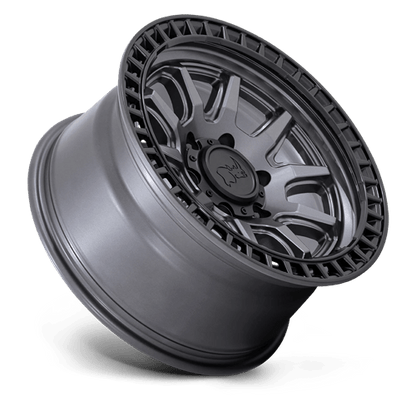 BR CALICO 17X8.5 5X4.5 72 M-GMTL BLK +34