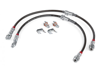 Braided Stainless Steel Brake Lines (Set of 2) Front Fits 2005-2022 Audi A3, Volkswagen Beetle, CC, Eos, GTI, Jetta, Passat, Rabbit, Tiguan, Tiguan Limited APR