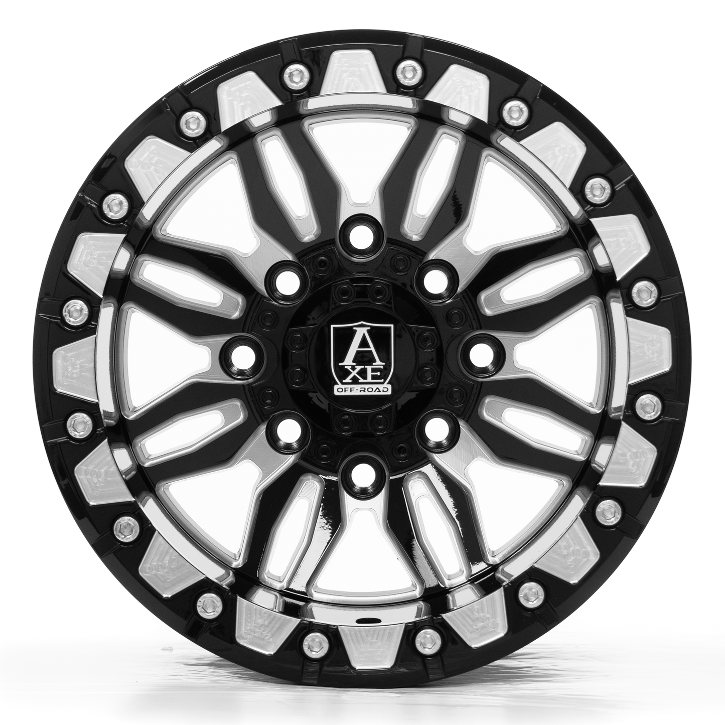 AXE WHEELS CERUS UTV bead-lock - GLOSS BLACK MILLED