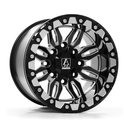 AXE WHEELS CERUS UTV bead-lock - GLOSS BLACK MILLED