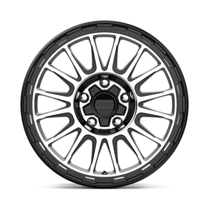 KM542 17X8 6X5.5 S-BLK MACH 20MM