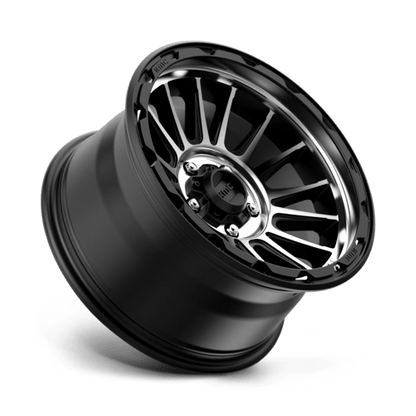 KM542 17X9 5X5.0 S-BLK MACH -12MM