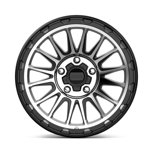 KM542 17X9 5X5.0 S-BLK MACH -12MM