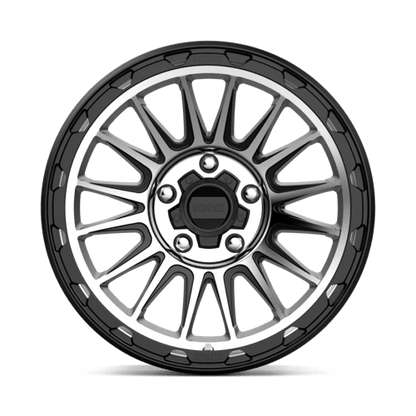 KM542 17X9 5X5.0 S-BLK MACH -12MM
