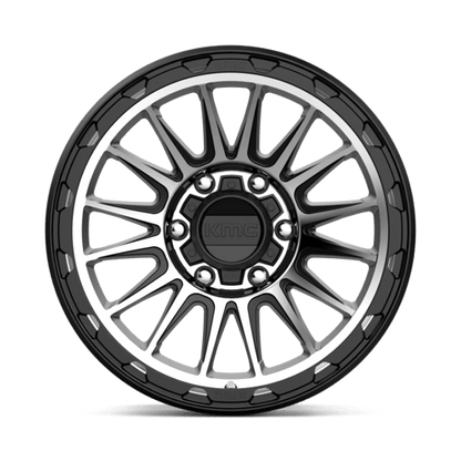 KM542 17X9 6X5.5 S-BLK MACH -12MM