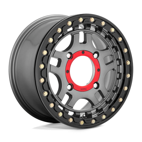RECON UTV BL 14X7 4X137 G-MTL BLK-RG +38