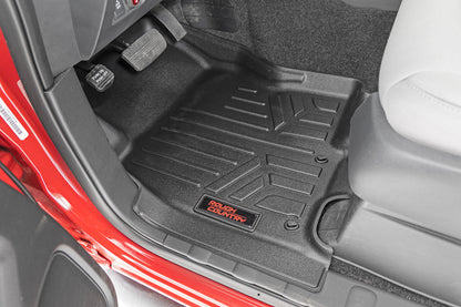 Floor Mats FR & RR Crew Cab Nissan Frontier 2WD/4WD (2022-2026) Rough Country