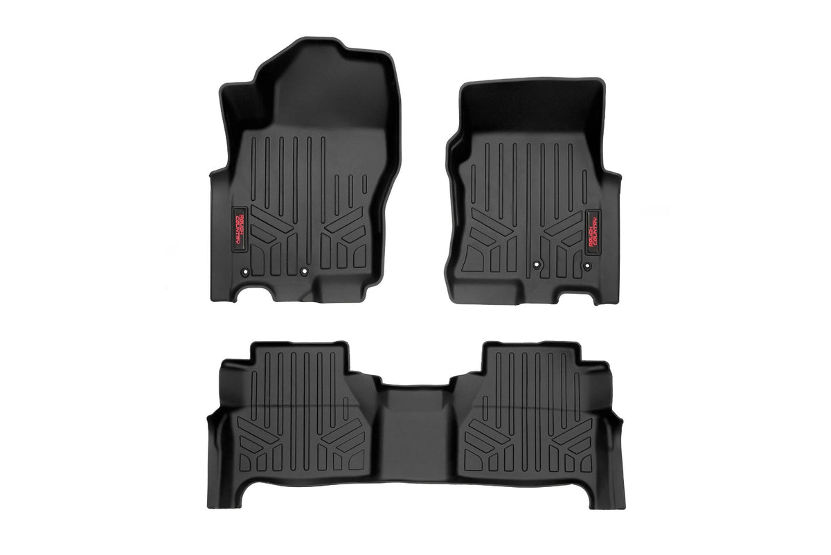 Floor Mats FR & RR Crew Cab Nissan Frontier 2WD/4WD (2022-2026) Rough Country