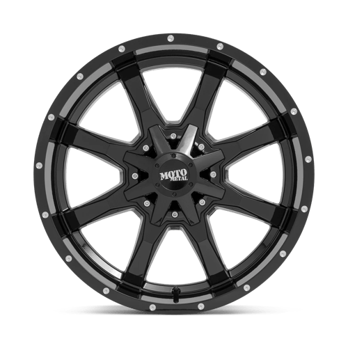 MO970 17X8 5X5.0/5.5 G-BLK MILL LIP 00MM
