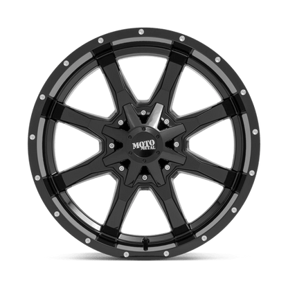 MO970 17X8 5X5.0/5.5 G-BLK MILL LIP 00MM