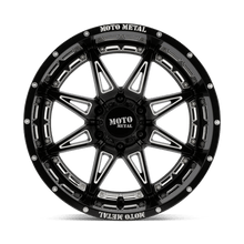 MO993 18X8.5 5X5.0 G-BLK MILL 18MM