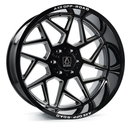 AXE WHEELS NEMESIS - GLOSS BLACK MILLED