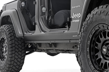 Trail Cladding Rocker Sill Plates Jeep Wrangler Unlimited 4WD (2018-2026) Rough Country