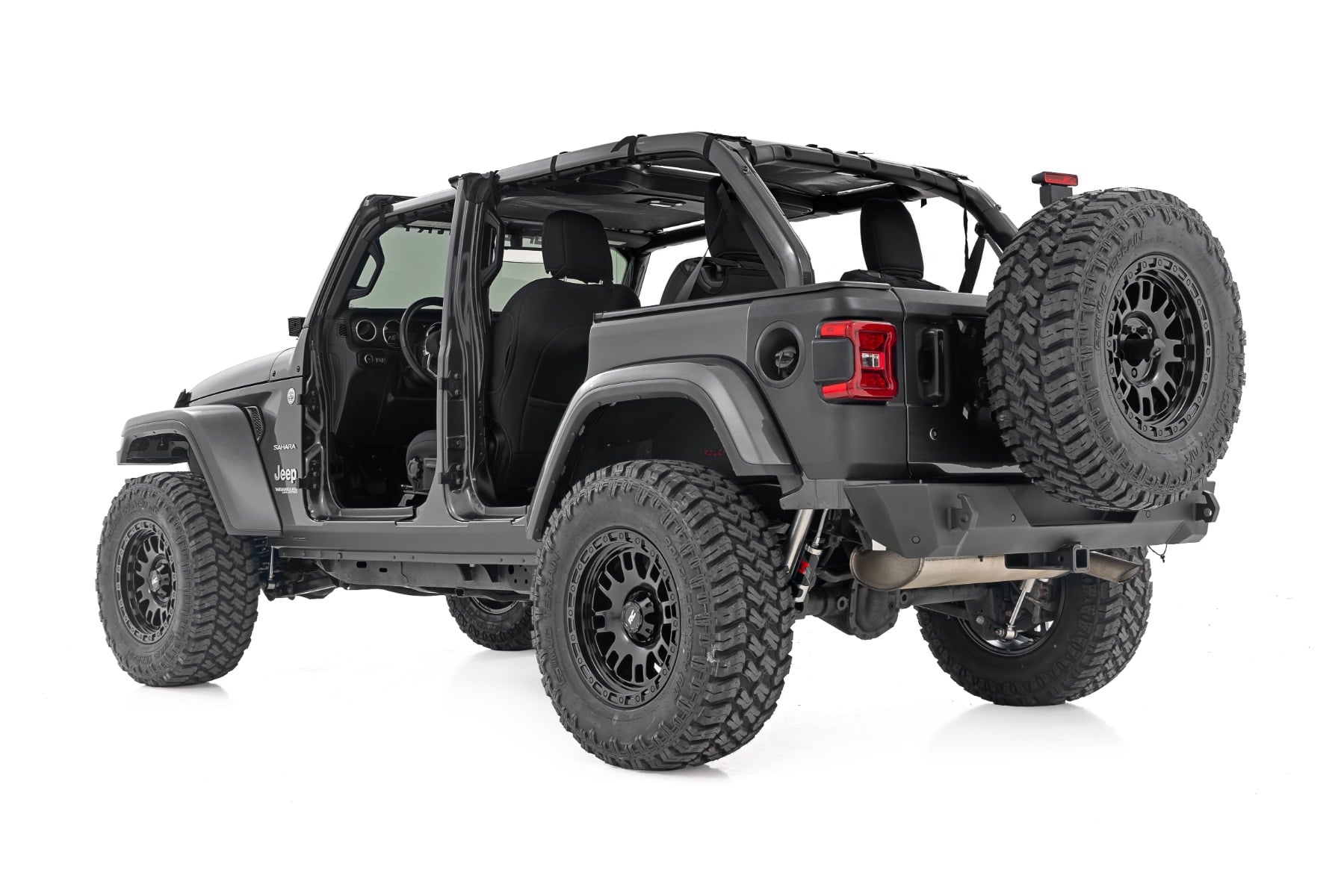Trail Cladding Rear Corners Jeep Wrangler JL/Wrangler Unlimited (18-26) Rough Country