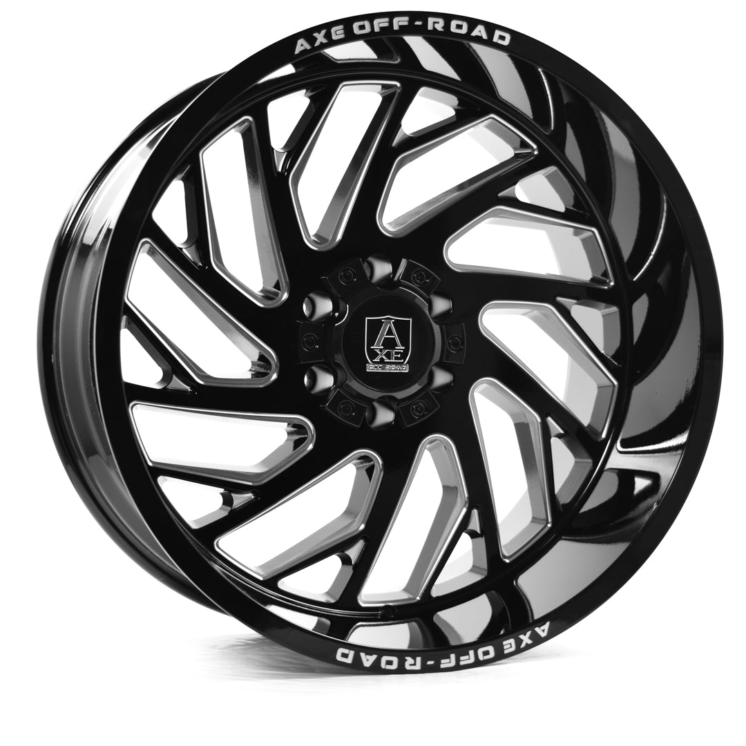 AXE WHEELS ZEUS - GLOSS BLACK MILLED