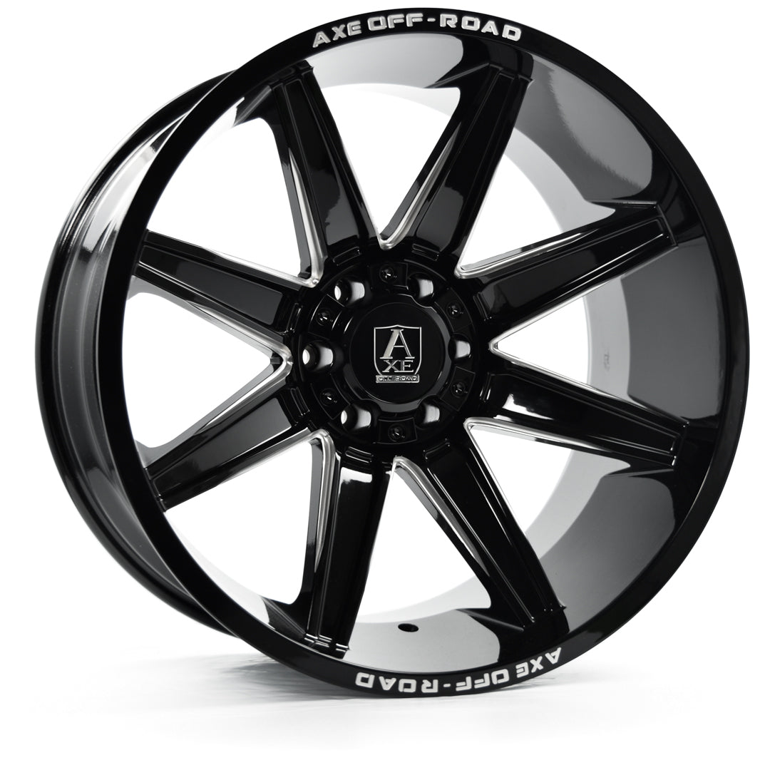 AXE WHEELS ARTEMIS - GLOSS BLACK MILLED