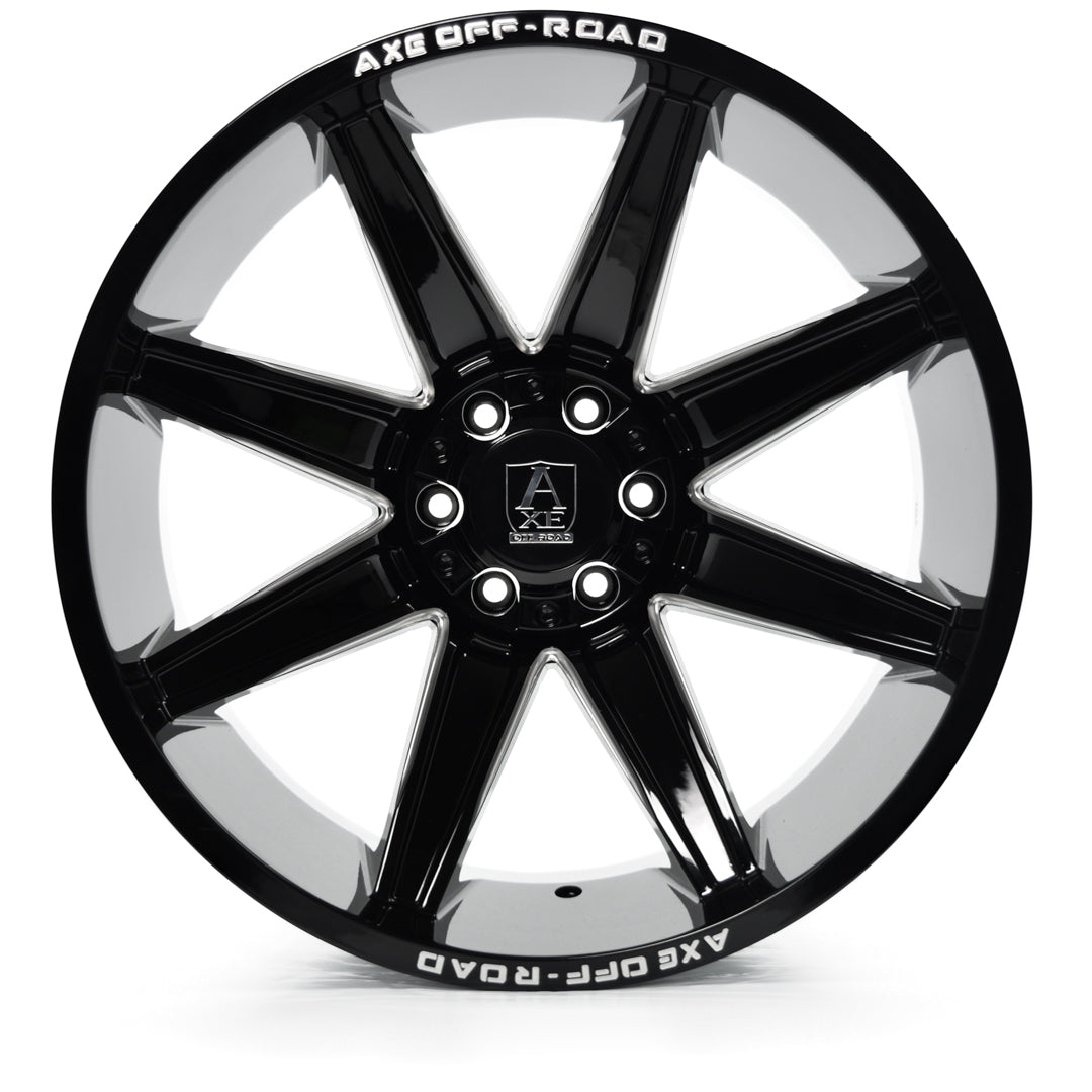 AXE WHEELS ARTEMIS - GLOSS BLACK MILLED