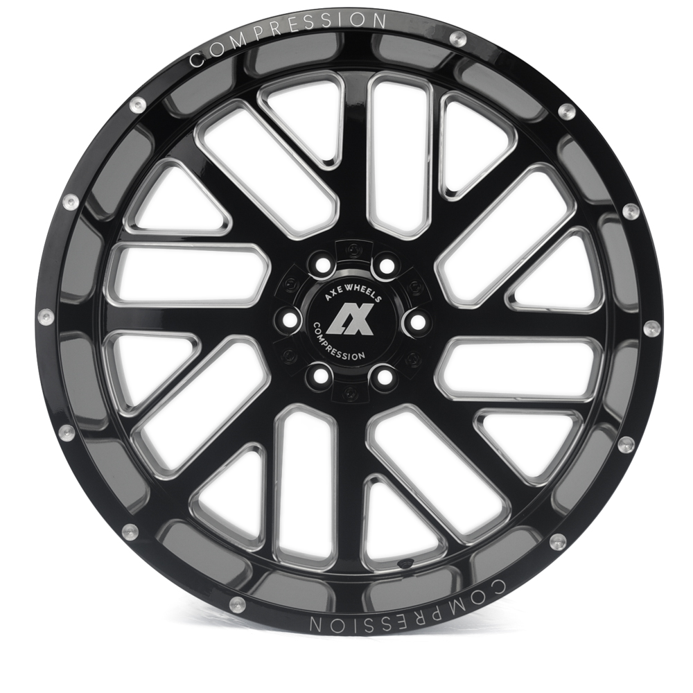 AXE WHEELS AX2.0 - GLOSS BLACK MILLED