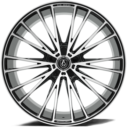 AXE WHEELS CF2 - BLACK AND POLISHED FACE